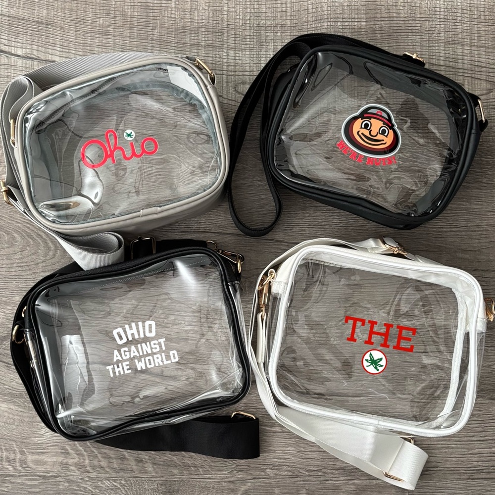 ⭕️🏈🏟 Ohio State Clear Stadium Crossbody Bags